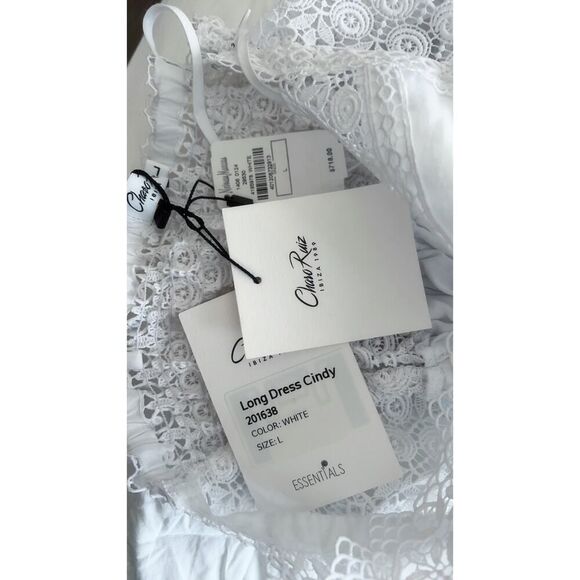 CHARO RUIZ IBIZA Cindy long Dress white Large - Picture 11 of 11